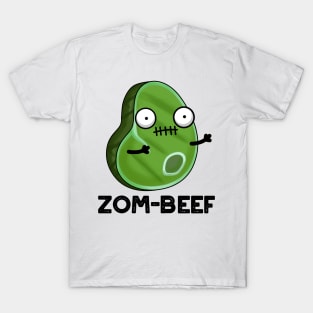 Zom-beef Cute Halloween Zombie Meat Pun T-Shirt